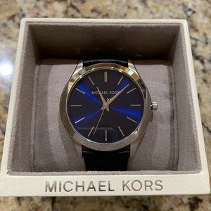 Men’s Michael Kors Watch (Blue, Black, Silver)